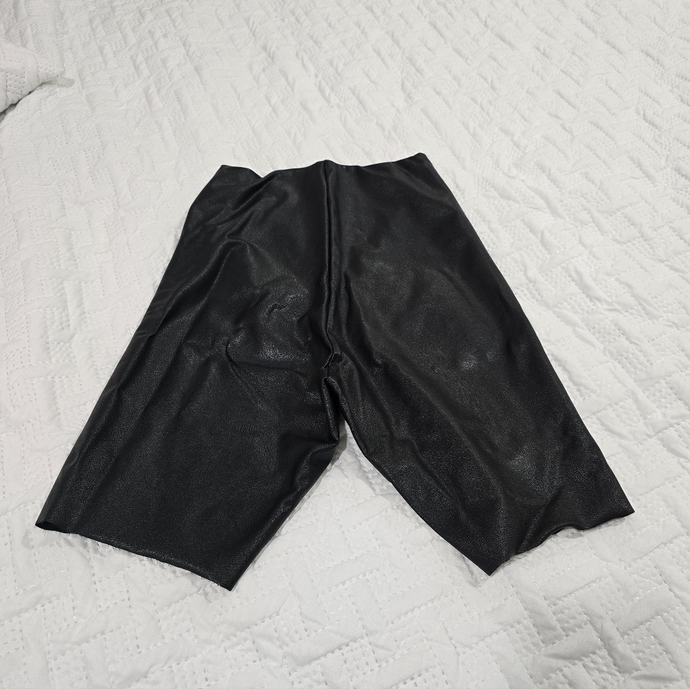 Commando Leather Biker Shorts